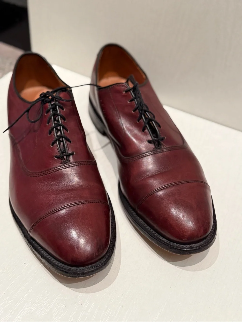 Allen Edmonds Oxford Dress Shoes -Size 10 3E (Wide) Burgundy/Oxblood Men’s